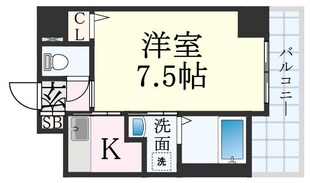 新開地駅 徒歩5分 5階の物件間取画像